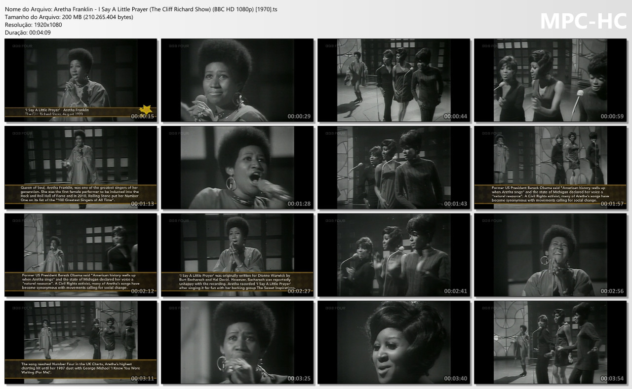 Aretha Franklin - I Say A Little Prayer (The Cliff Richard Show) (BBC HD 1080p) [1970].ts