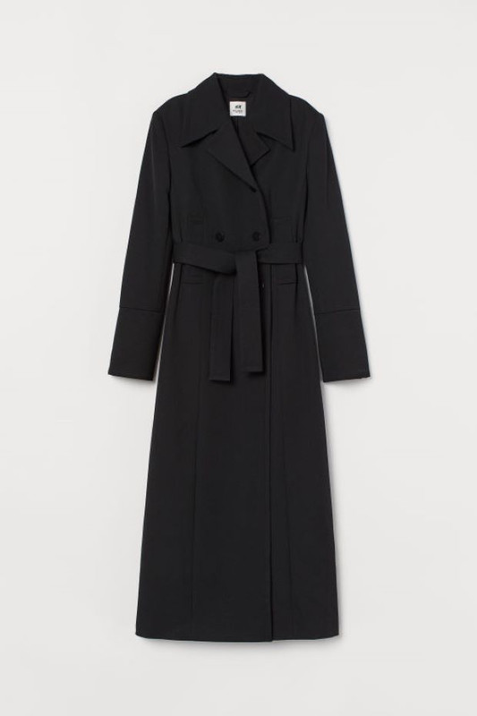 H&M duži vuneni kaput sa kaišem