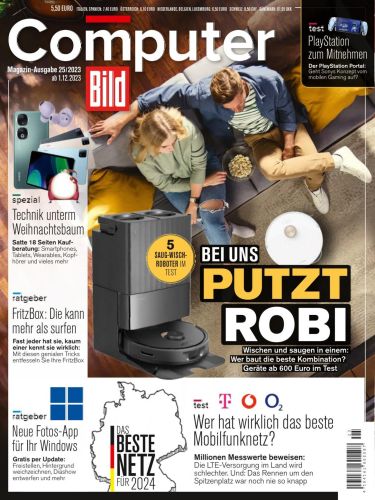 Computer Bild Magazin No 25 vom 01 Dezember 2023
Computer Bild Magazin No 25 vom 01 Dezember 2023