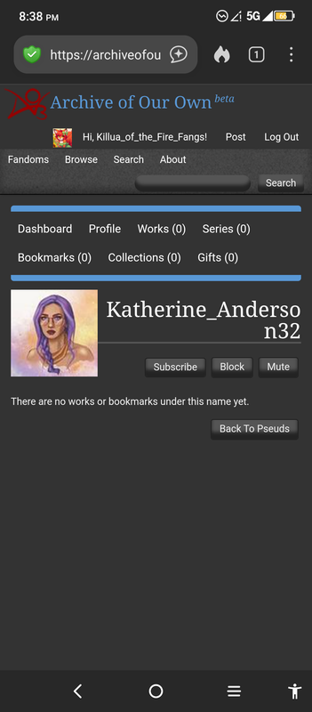 The persons profile 