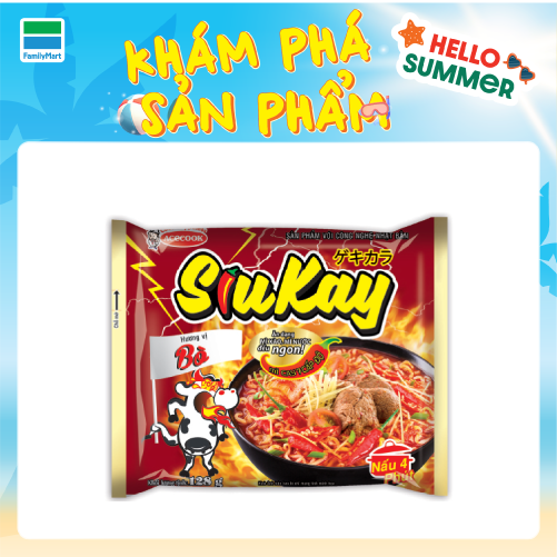 Mì Siukay Vị Bò 127G