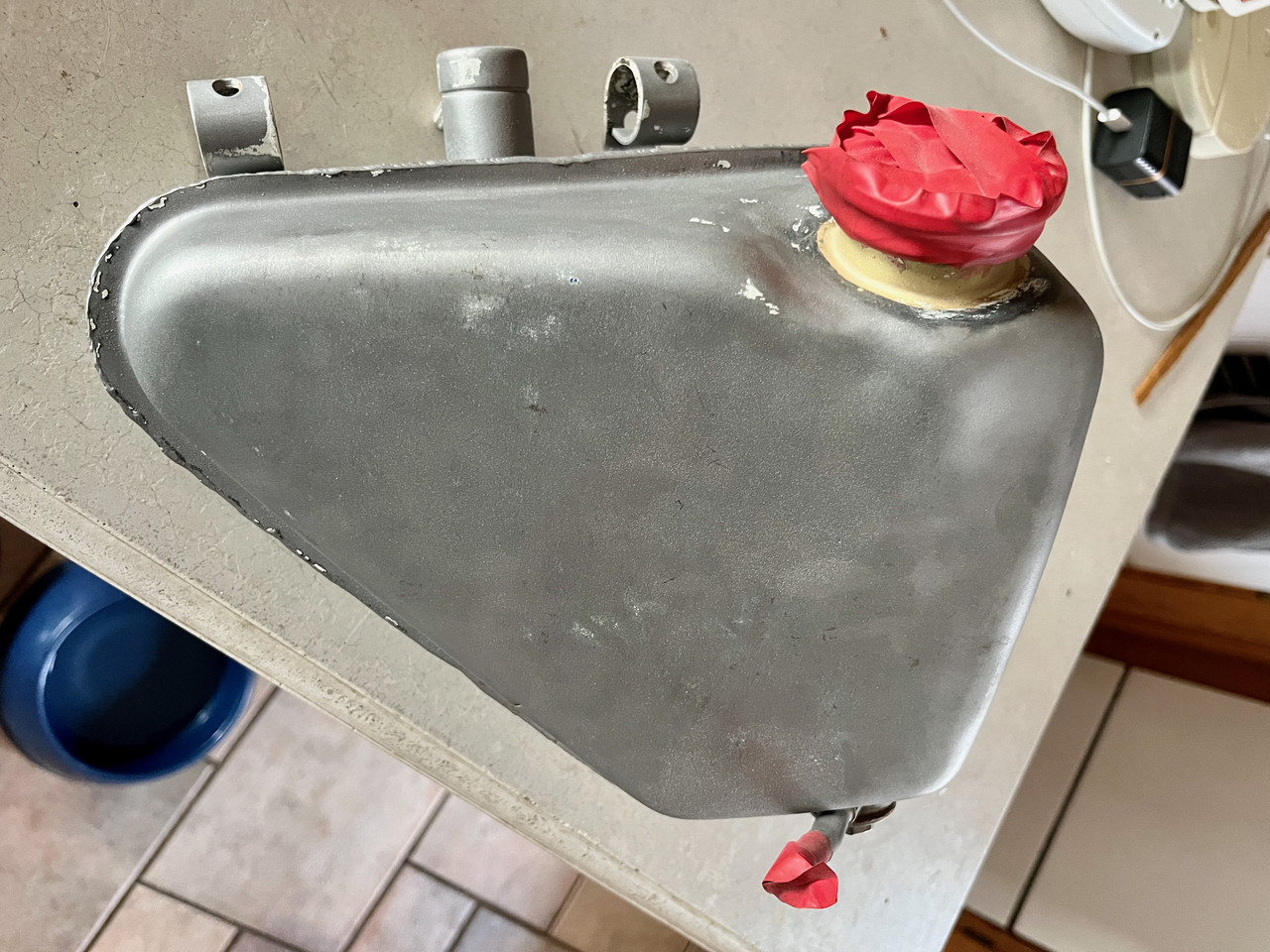 B44 4 oil tank bead blasted