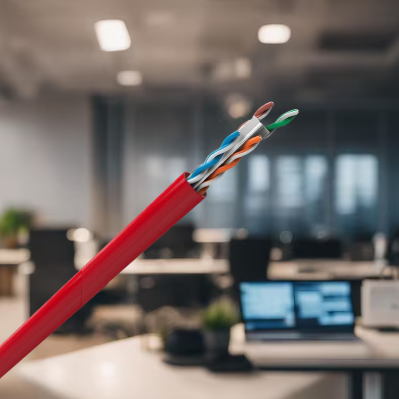 Cabo Lan U/utp Cat.6 Cmx 305m Vermelho 100% Cobre