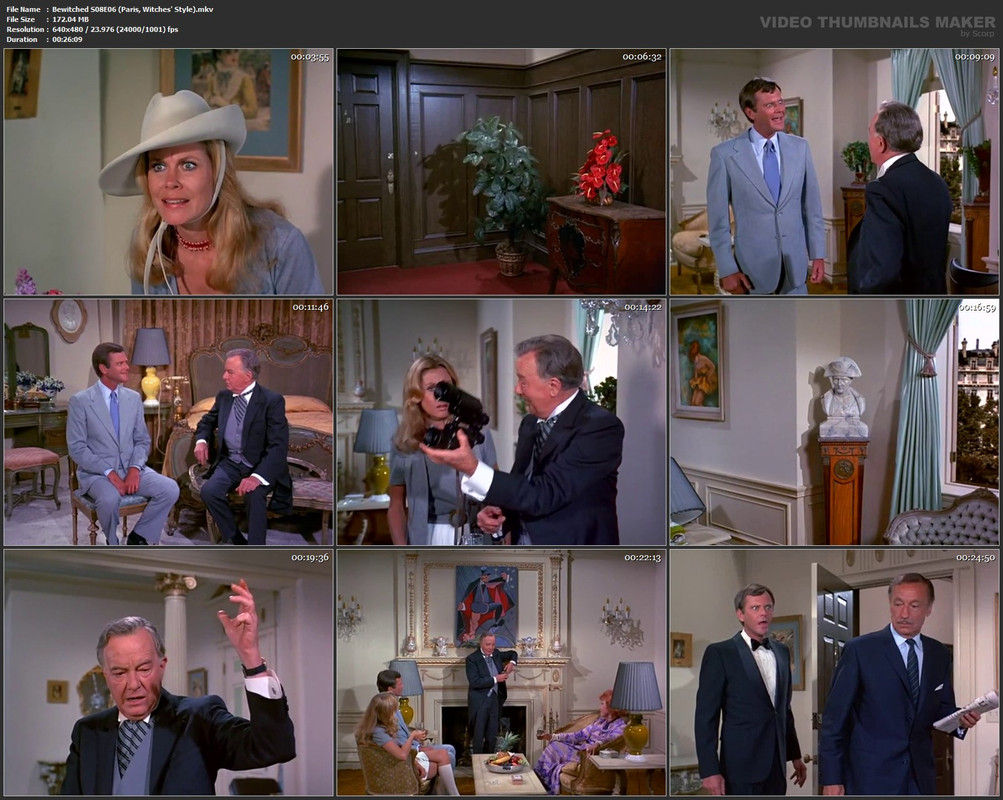 Bewitched S08E06 (Paris, Witches' Style).mkv
