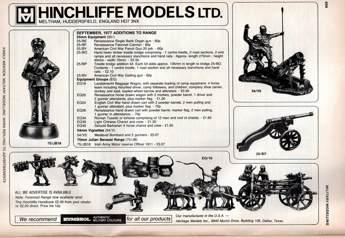 Hinchcliffe Models | Army Rumour Service