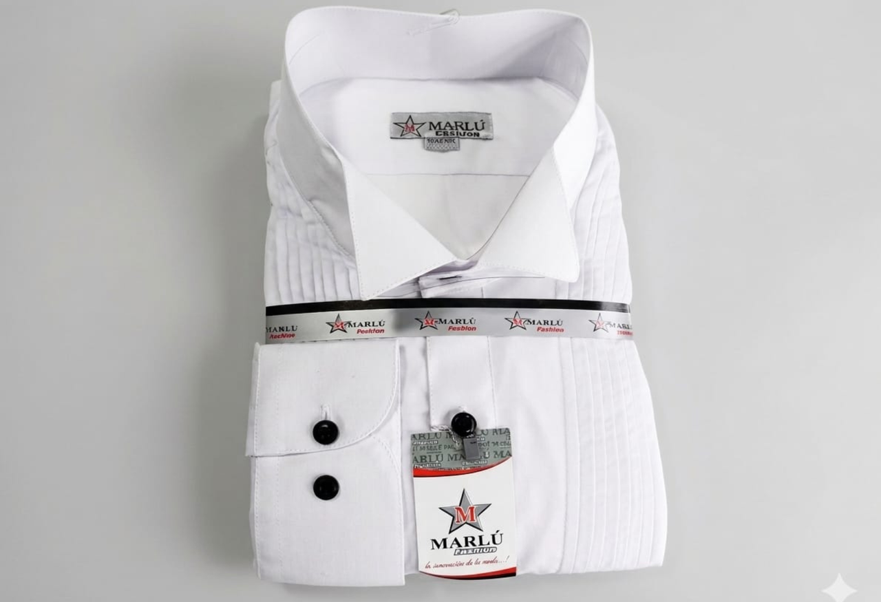 camisa smoking ideal para Bodas etiqueta graduaciones y eventos de gala
