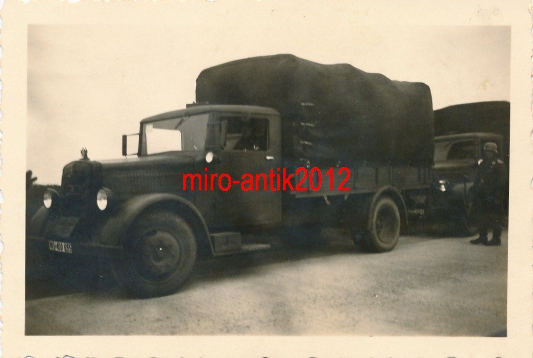 Foto, Lkw Fahrer aus Pössneck, bildh. Erinnerung