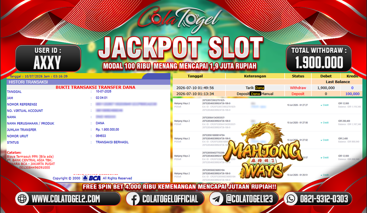 JACKPOT SLOT GACOR!!