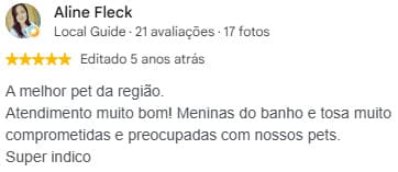 Avaliação real do Google — print 3