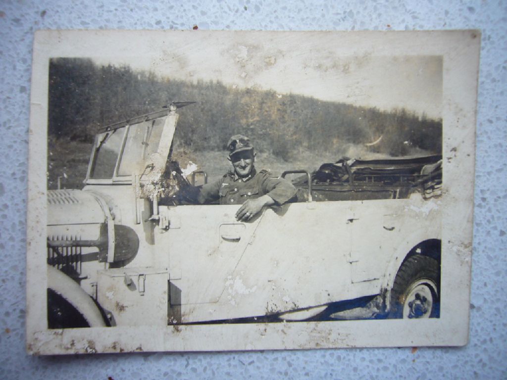 Foto Wehrmacht - 1943 - Kübelwagen Fahrzeug - Spaten - Südfront