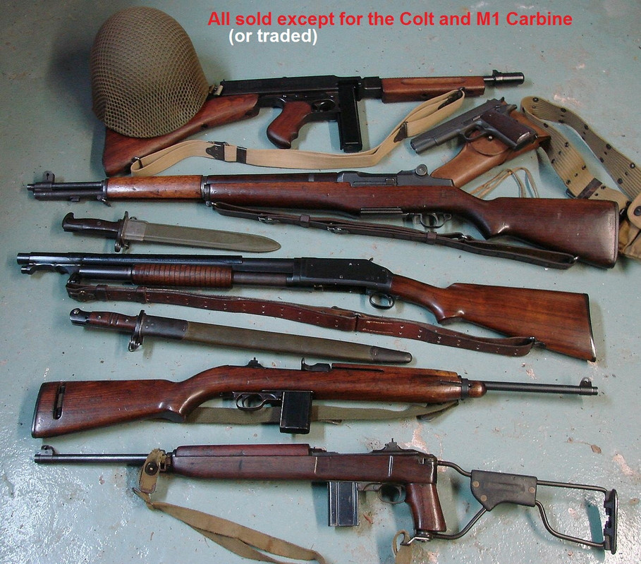 I have sold or traded all but the M1 carbine and M1911A1 Colt rig