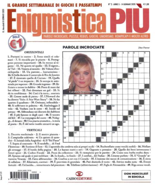 Enigmistica PIU N.2 - 14 Gennaio 2020