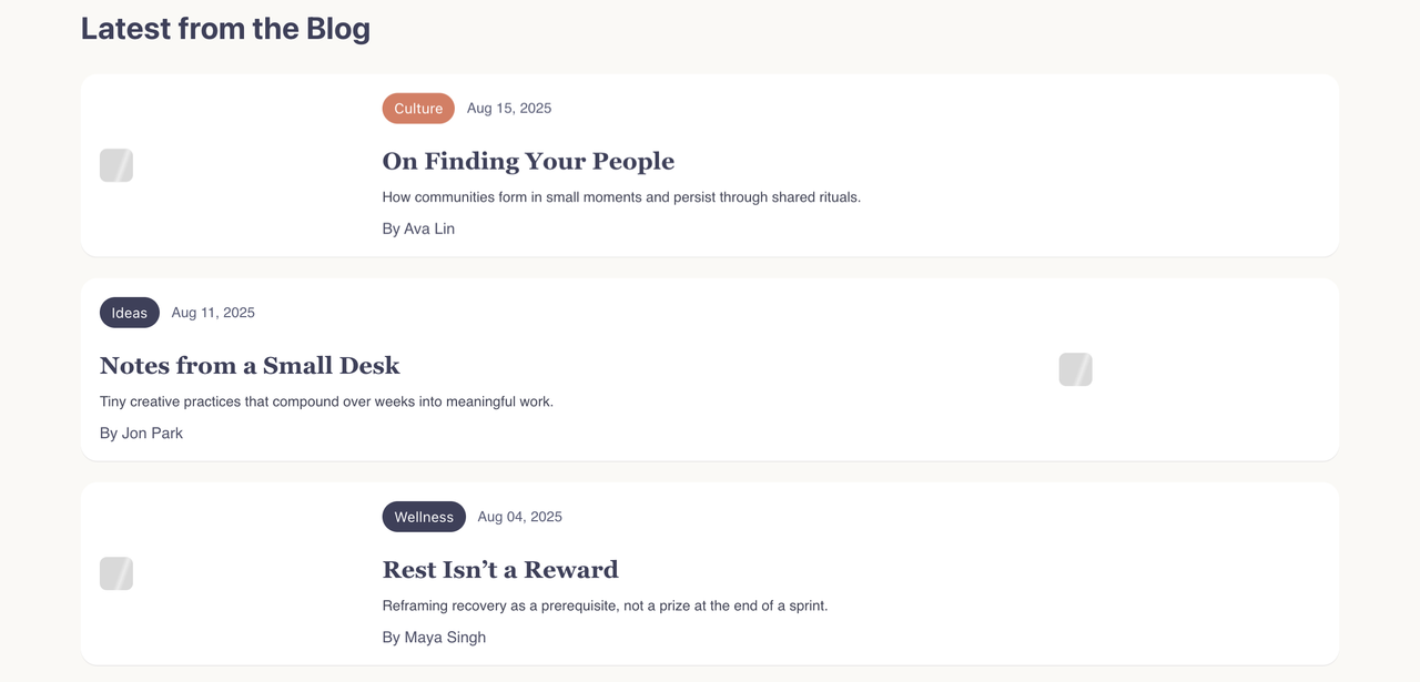 Gather desktop – secondary