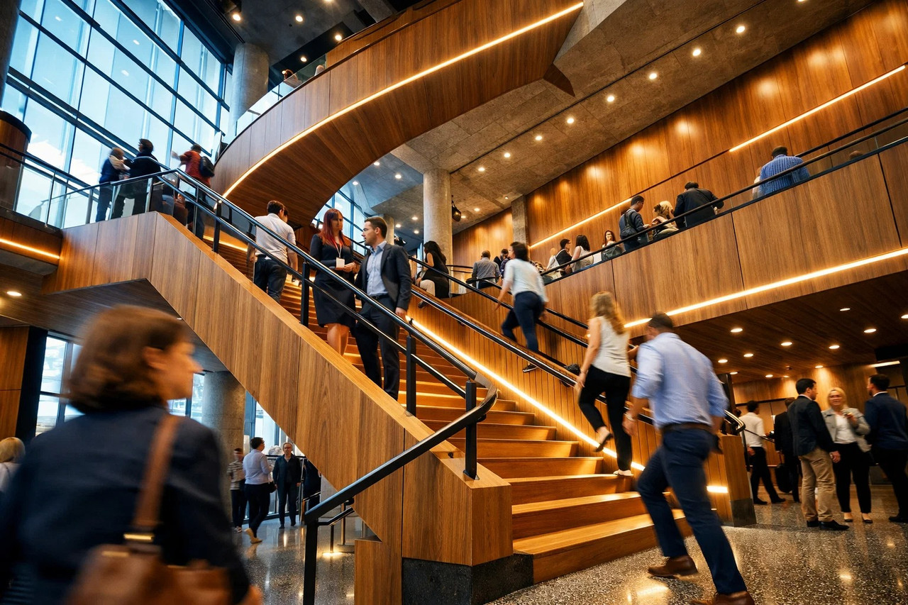 Interior view showing auditorium seating arrangement.