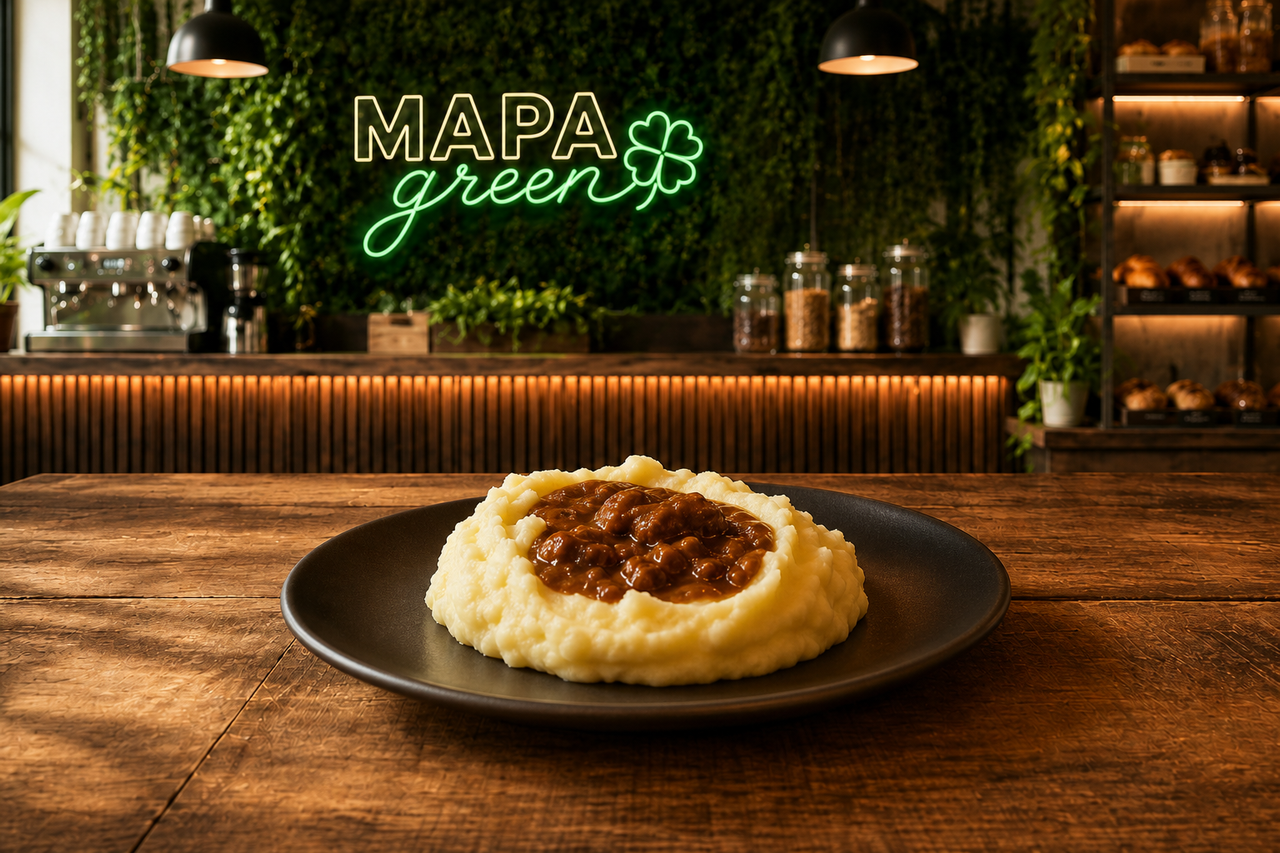 Puré Con Salsa De Carne Mapa