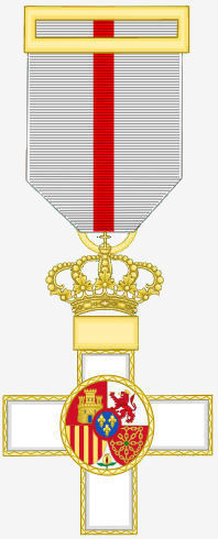 13-Cruz-de-Guerra-de-1-Classe-da-Ordem-de-M-rito-Militar-de-Espanha-com-distintivo-branco