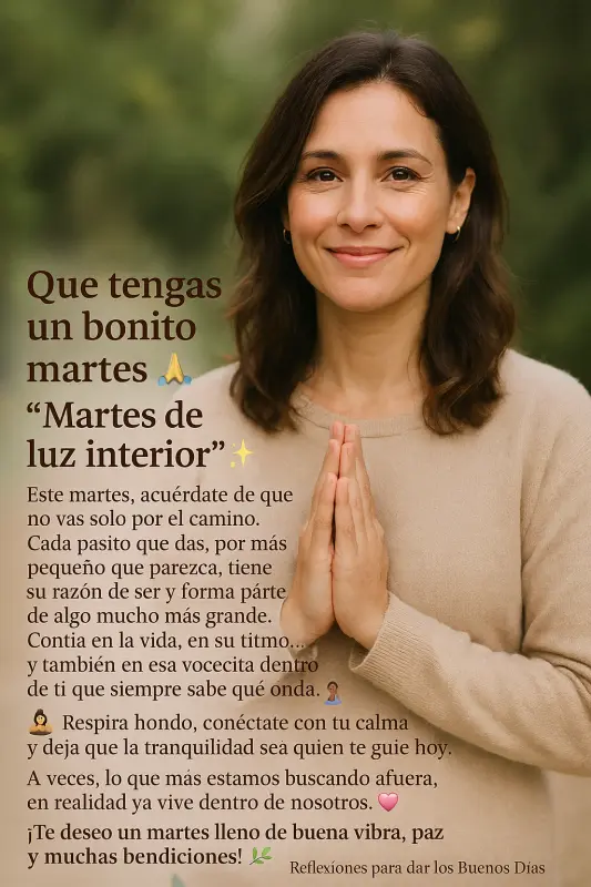Martes de luz interior: inspiración, paz y conexión contigo mismo