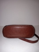 Close up texture brown crocodile embossed leather