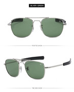 Square Glass Lens Sunglasses