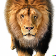 DALL-E-Extremely-photorealistic-lion-White-background