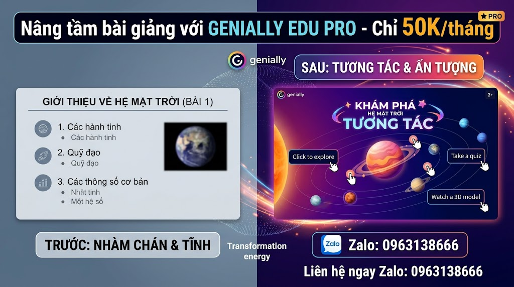 genially edu pro giá sinh viên