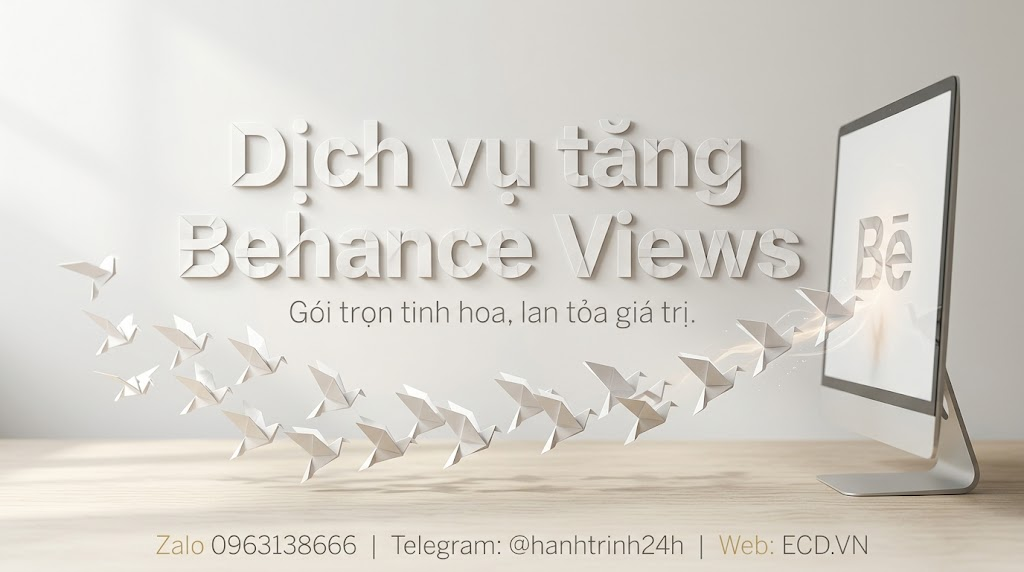 dịch vụ tăng behance views rẻ portfolio behance