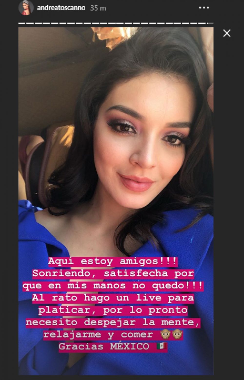 Miss Universo 2018: Miss México, Andrea Toscano, reaccionó así tras malos resultados en la final 5c17261af210a