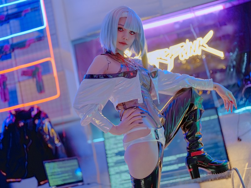 Joyce Lin2x Lucy Cosplay Cyberpunk Edgerunners 高清图集 51P插图6