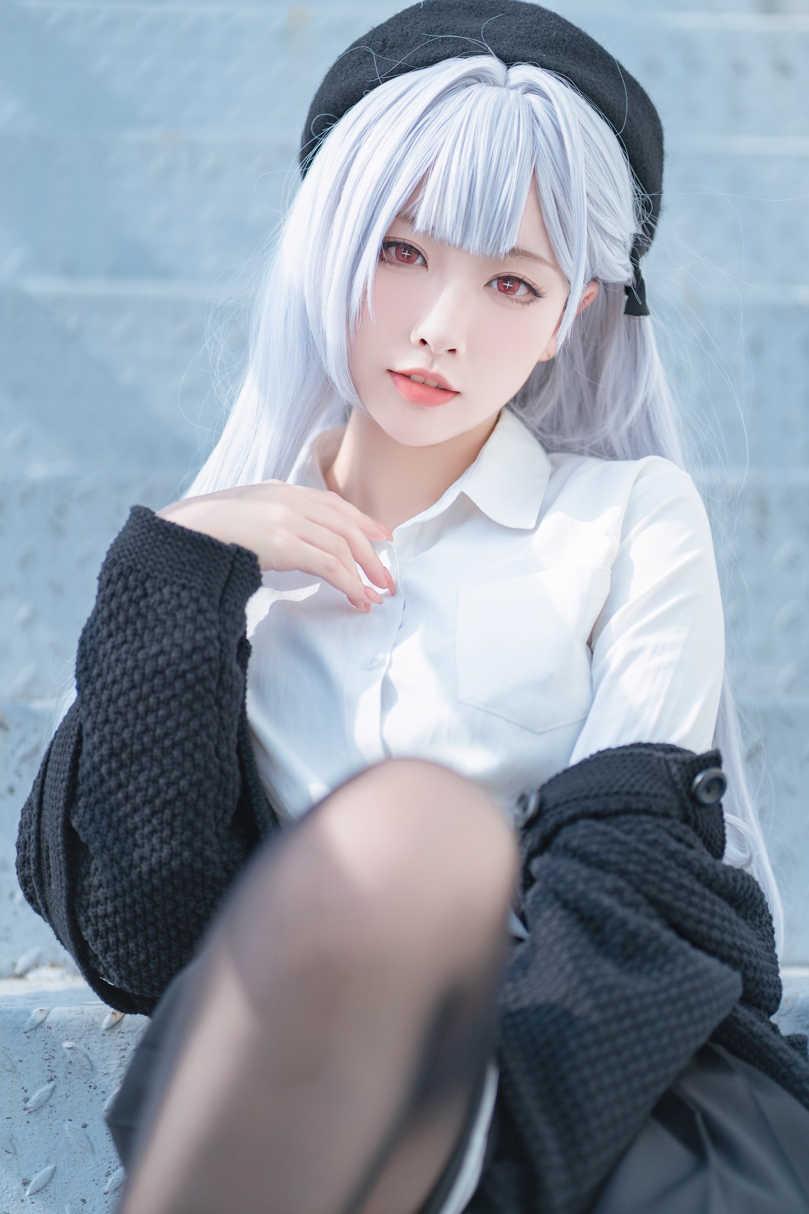 宮本桜 碧蓝航线 斯库拉 JK 制服写真｜校园风 Cosplay 图集（21P｜428MB）插图5