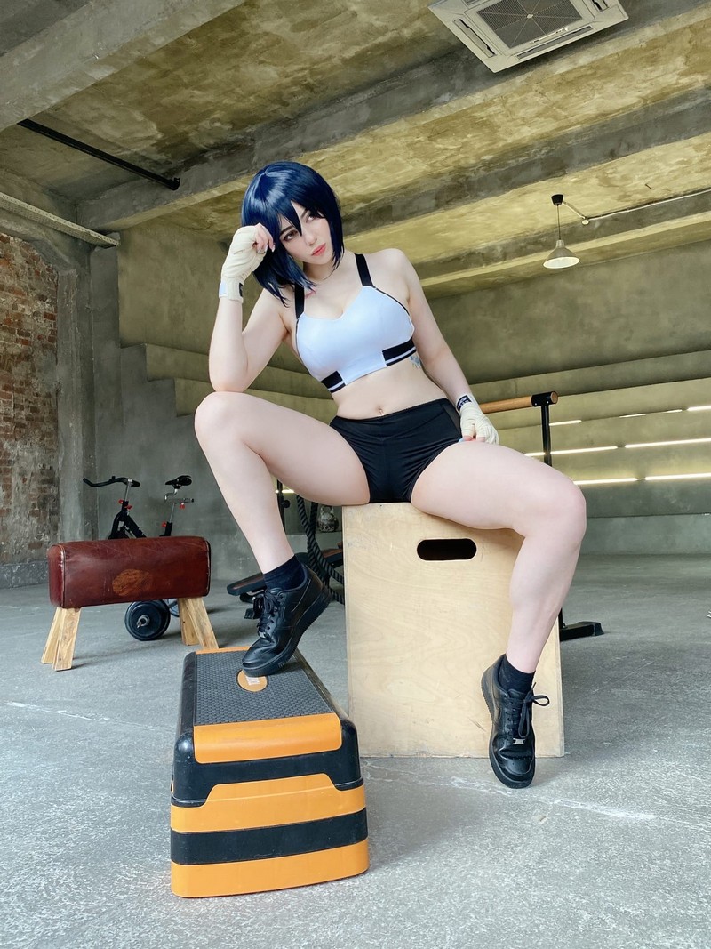Alina Becker 三笠 Mikasa Ackerman Cosplay 进击的巨人 健身主题写真【36P-47.8M】插图6
