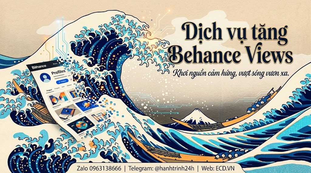 dịch vụ tăng behance views nhanh cho creative