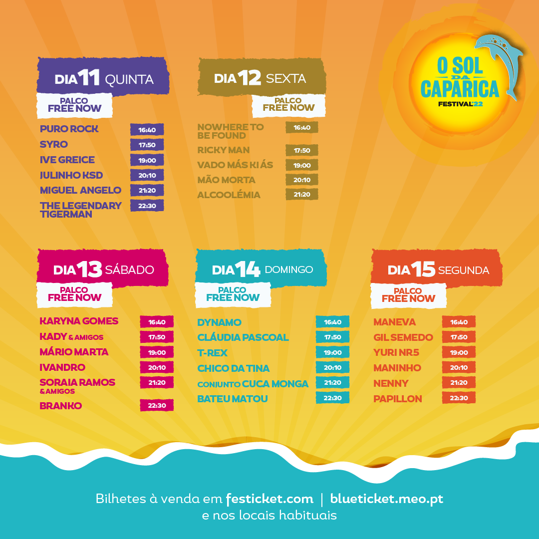 Toupeiras Horarios O Sol Da Caparica Palco Free Now Postimages