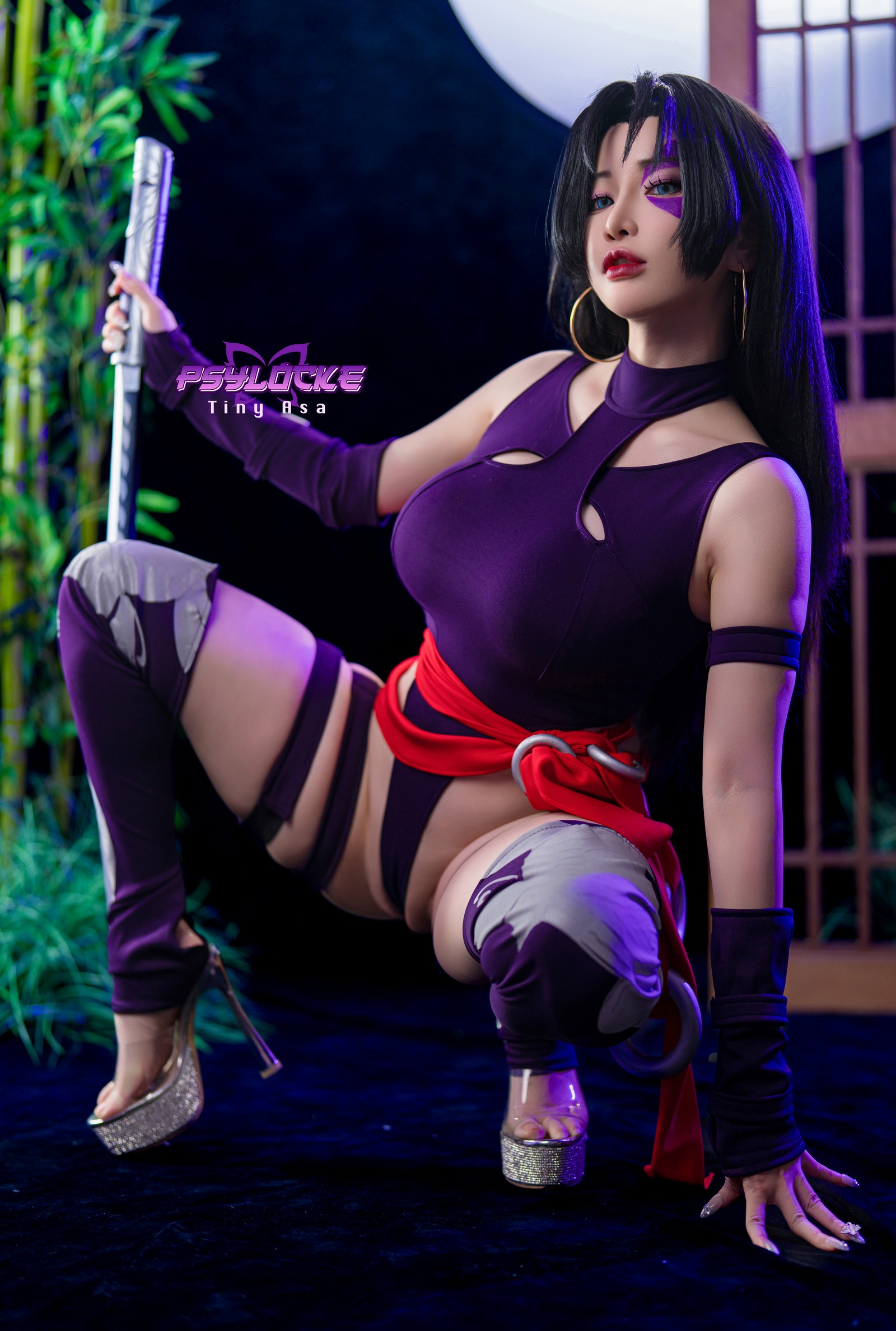Tiny Asa – Psylocke 精神刀锋 Cos 高清写真＋视频（80P2V-3.55GB）插图9