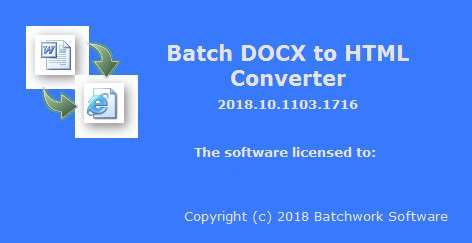 Batch DOCX to HTML Converter 2018.10.1224.1726