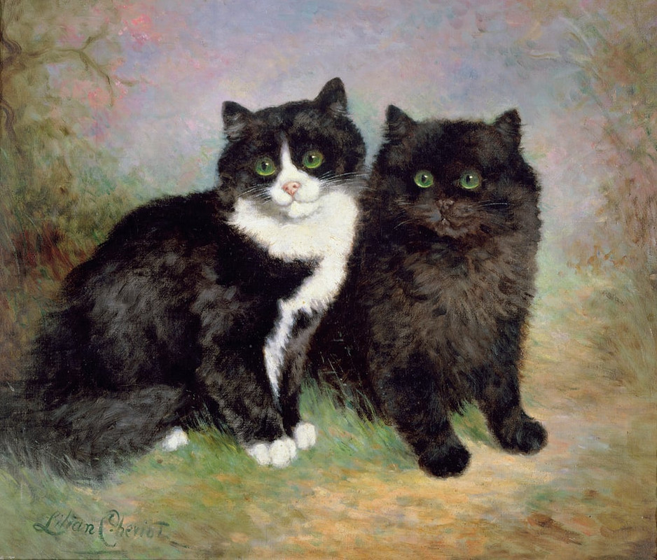 2-Lilian Cheviot - A Pair of Pussy Cats - (MeisterDrucke-233798)