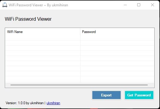 WiFi Password Viewer 1.0.0