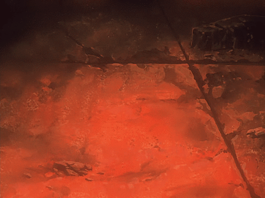 Alucard melts the cross with hellfire 2