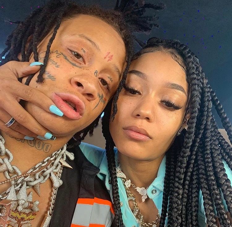 Trippie with his girlfriend Coi