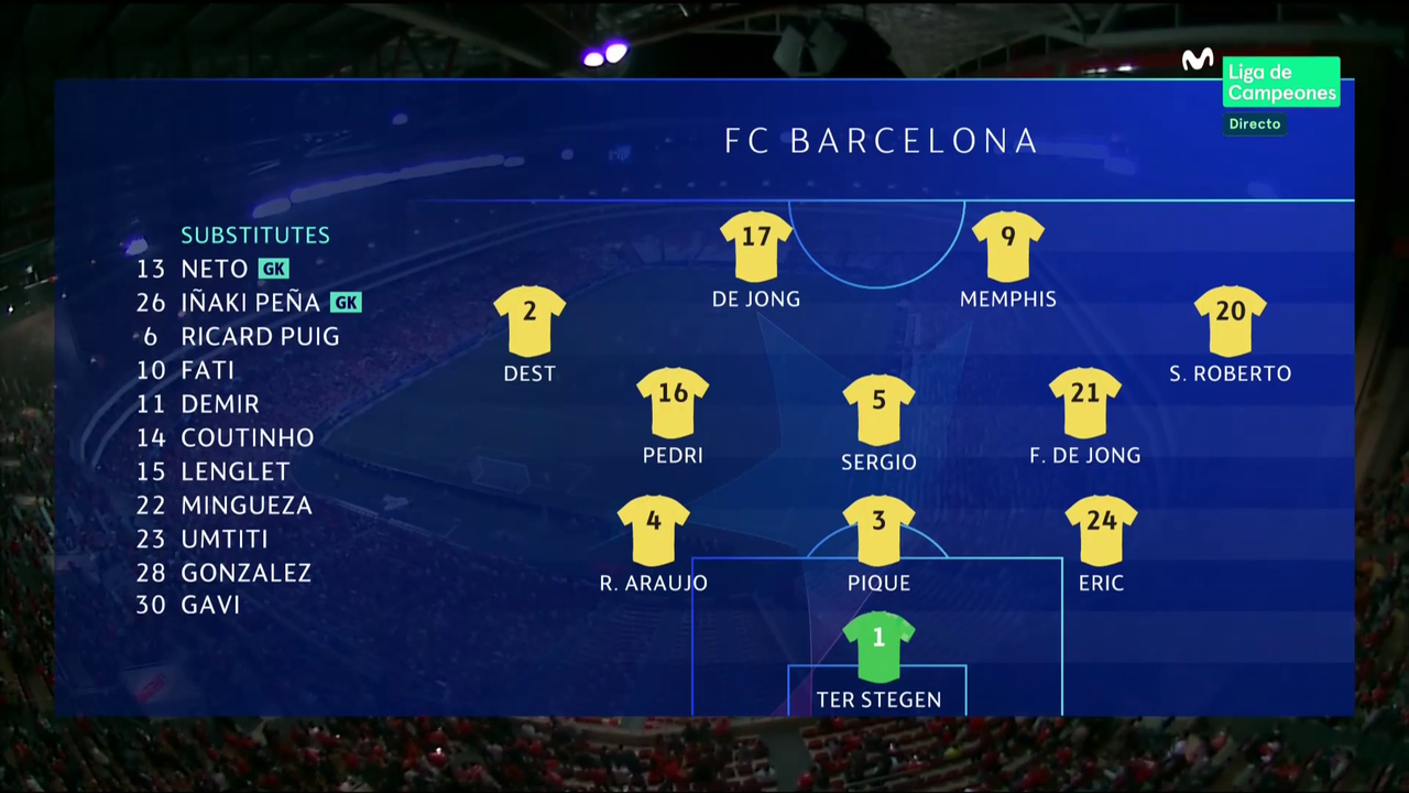 Champions League 2021/2022 - Grupo E - J2 - Benfica Vs. FC Barcelona (1080p) (Castellano) 2