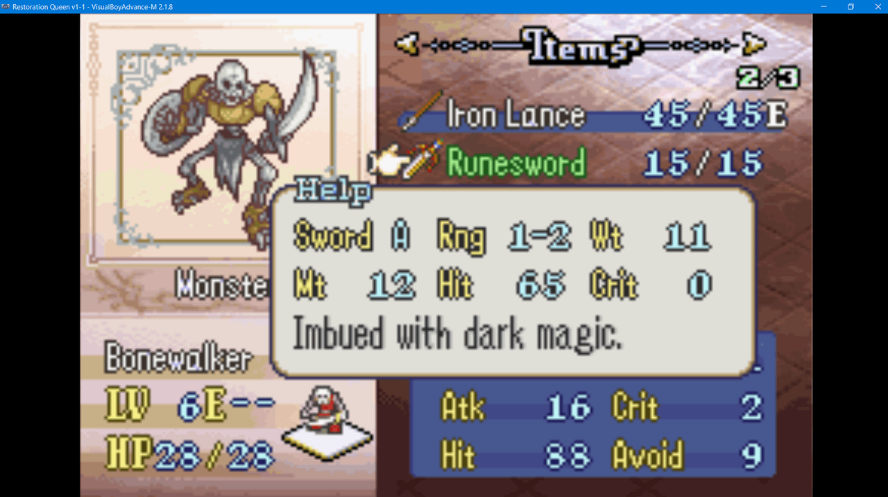 2024-03-06 20_55_16-Restoration Queen v1-1 - VisualBoyAdvance-M 2.1.8