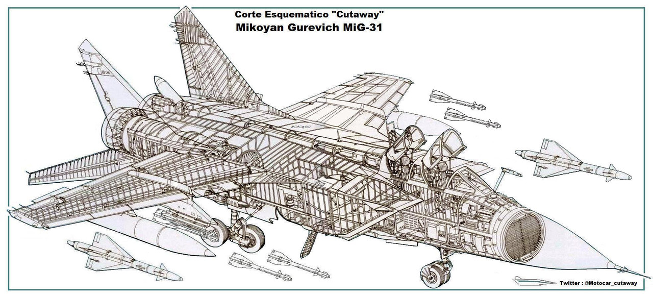 Cutaway MiG-31A
