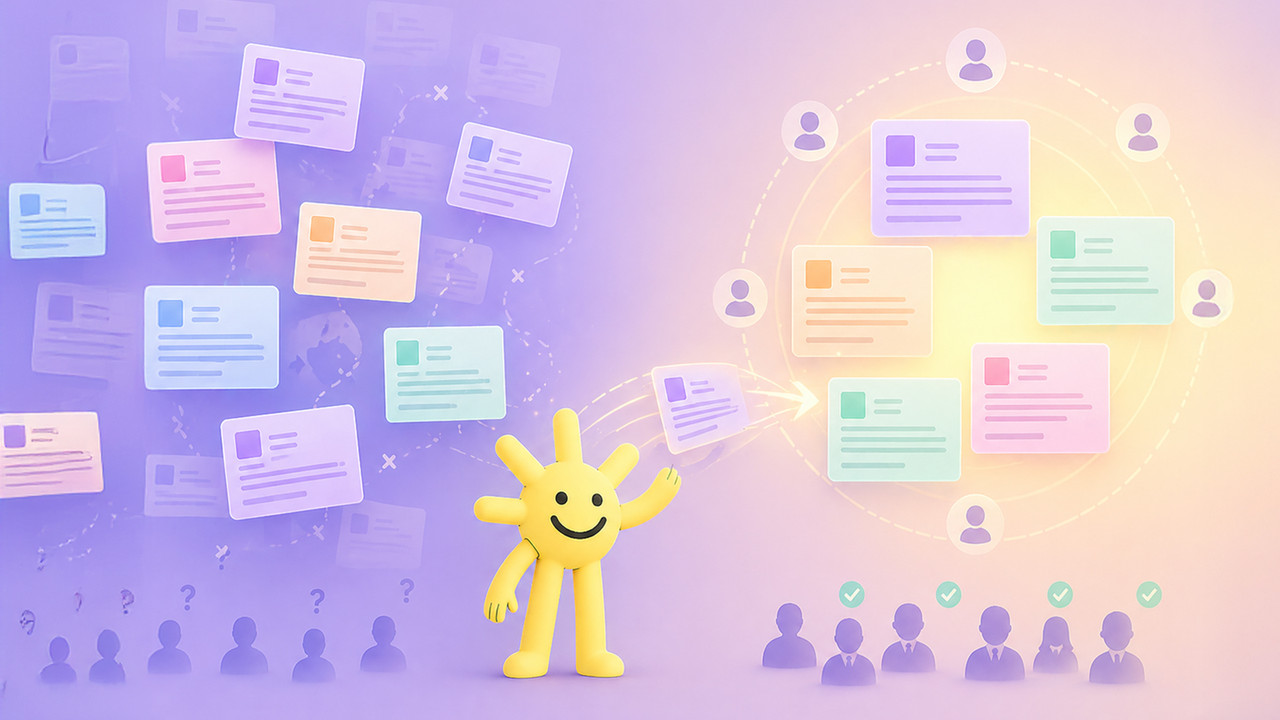 Illustration showing that consistent content builds professional authority