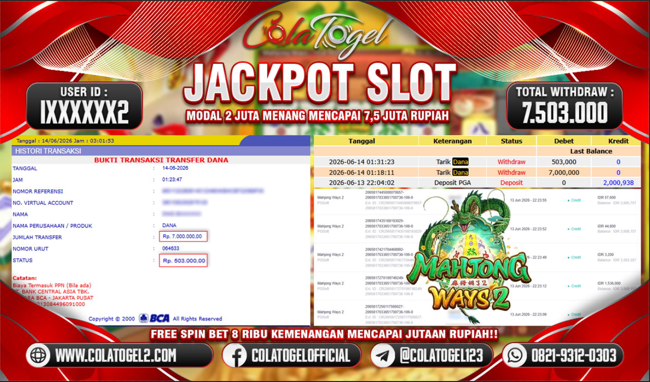 JACKPOT SLOT GACOR!!