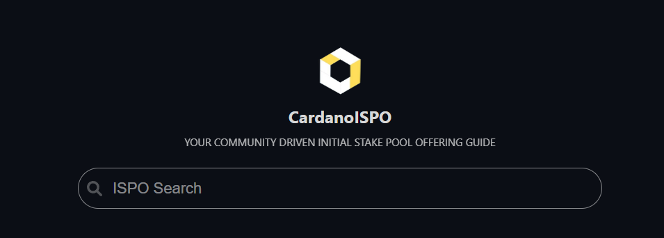 CardanoISPO - Encuentra ISPO activos y próximos de nuevos proyectos