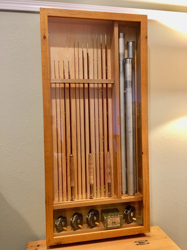 antique fishing pole display Displaying vintage rods