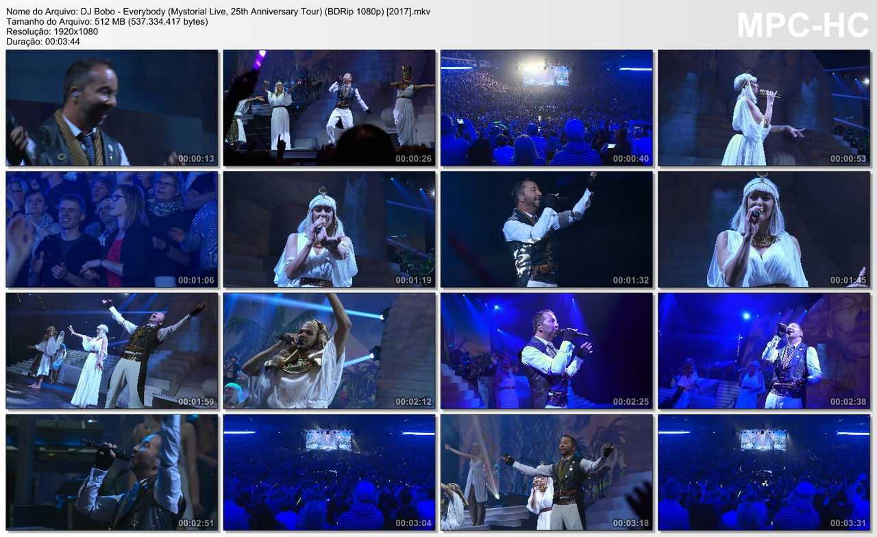 DJ Bobo - Everybody (Mystorial Live, 25th Anniversary Tour) (BDRip 1080p) [2017]
