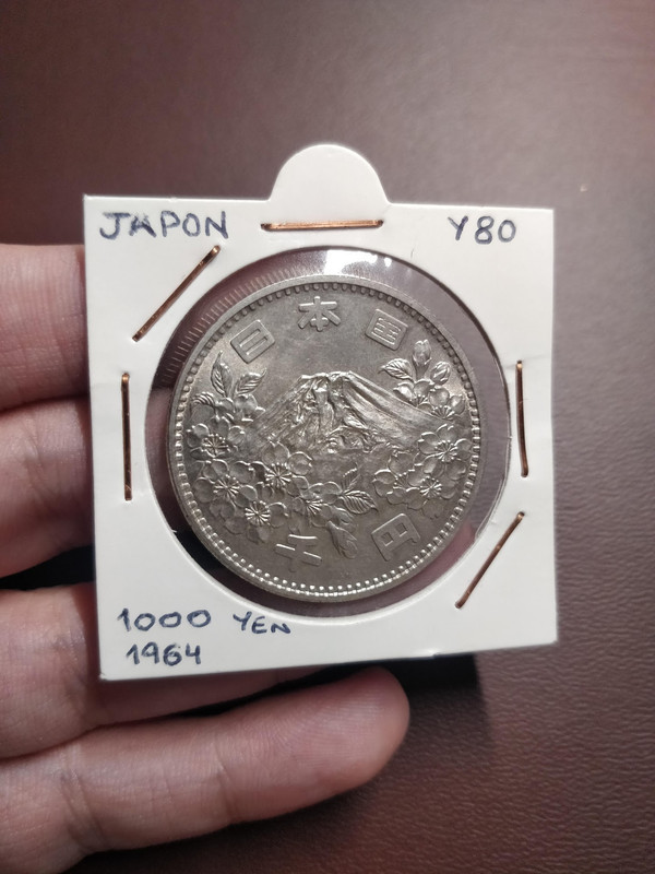 1000 Yenes 1964 Olimpiadas de Tokyo. Japón IMG-20200604-161909