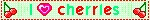 i heart cherries blinkie