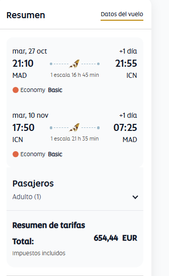 Volar a Corea- Vuelos a Corea del Sur
