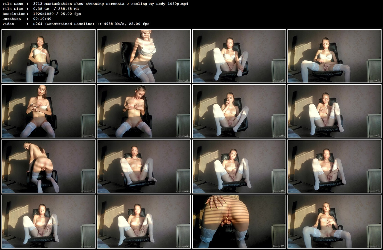 3713 Masturbation Show Stunning Herennia J Feeling My Body 1080p mp4